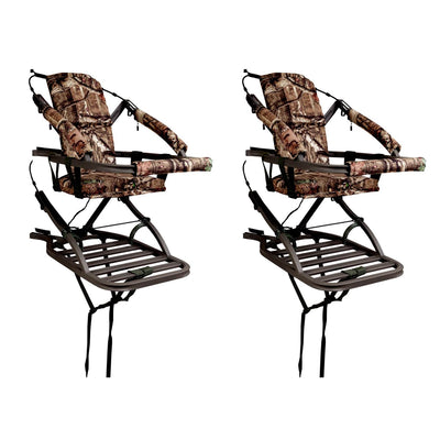 Summit Viper Self Climbing Treestand 300 Lbs - Bow & Rifle Deer Hunting (2 Pack)