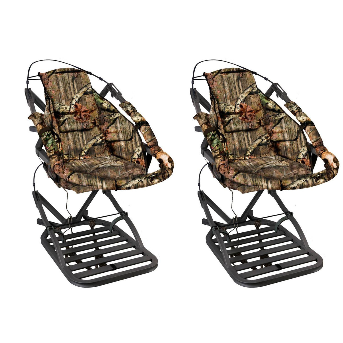 Summit 180° Max SD Self Climbing Treestand for Bow & Rifle Deer Hunting (2 Pack)