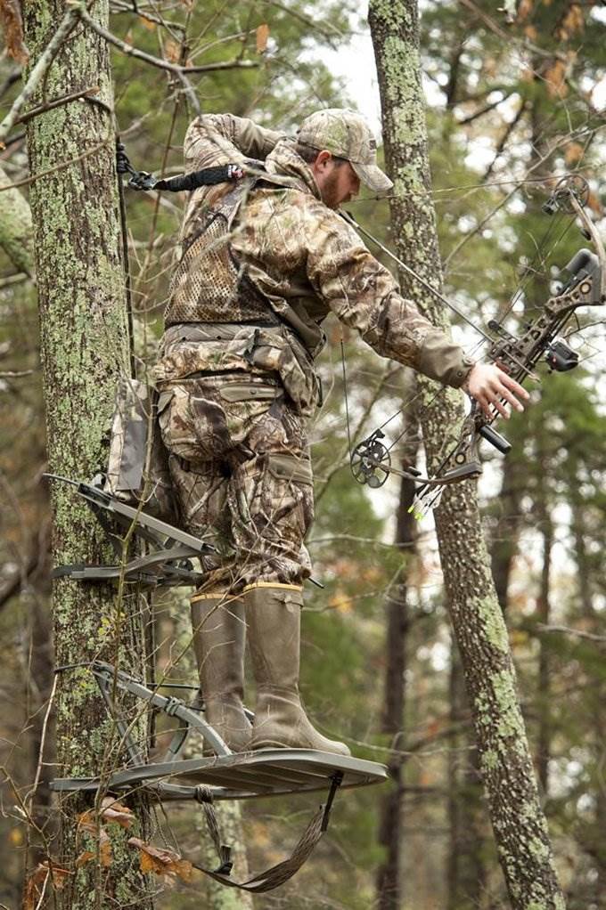 Summit Openshot SD Self Climbing Treestand for Bow & Rifle Deer Hunting (2 Pack)
