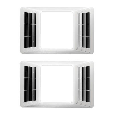 Broan 696 Bathroom Bath Ceiling Exhaust Ventilation Fan Vent and Light (2 Pack)