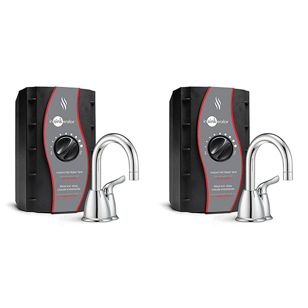 InSinkErator Invite HOT150 Instant Hot Water Dispenser System, Chrome (2 Pack)