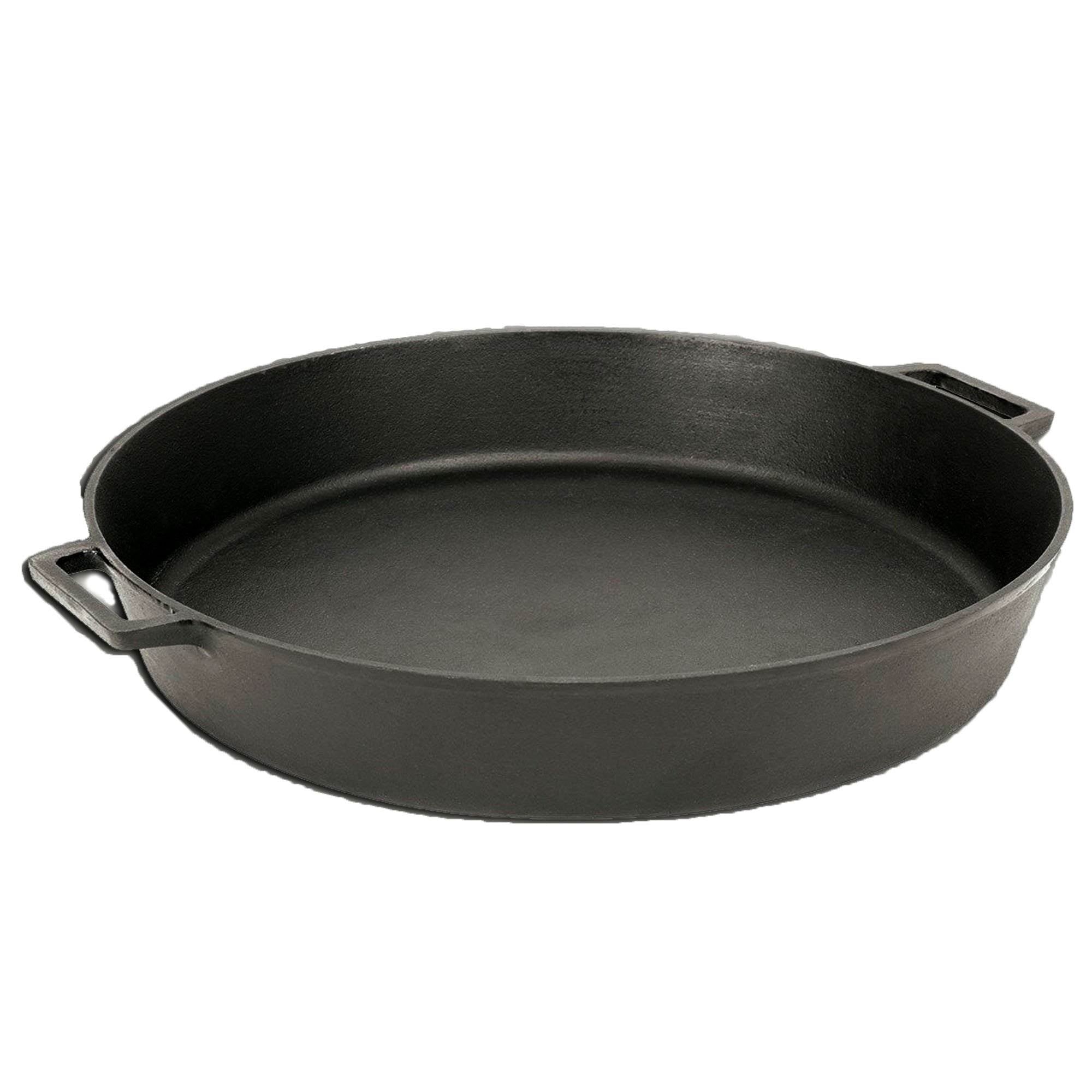 Bayou Seasoned Large 20 Inch Cast Iron Cooking Cookware Skillet Pan (2 Pack) - VMInnovations