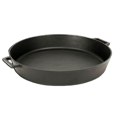Bayou Seasoned Large 20 Inch Cast Iron Cooking Cookware Skillet Pan (2 Pack) - VMInnovations