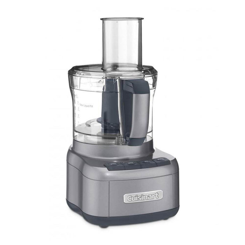 Cuisinart Elemental 8 Cup Food Processor, Gray (2 Pack) (Certified Refurbished)