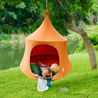 TreePod Lounger 6 Foot Outdoor Tree Hanging Canvas Daybed, Terracotta (Open Box)