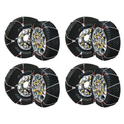 Security Chain SZ135 Super Z6 Car Truck Snow Radial Cable Tire Chain, 8 Pack