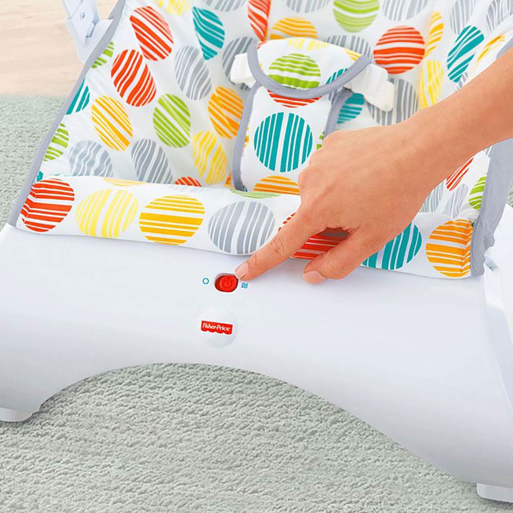 Fisher Price Curve Soothing and Vibrating Infant Bouncer with Toy Bar (3 Pack)