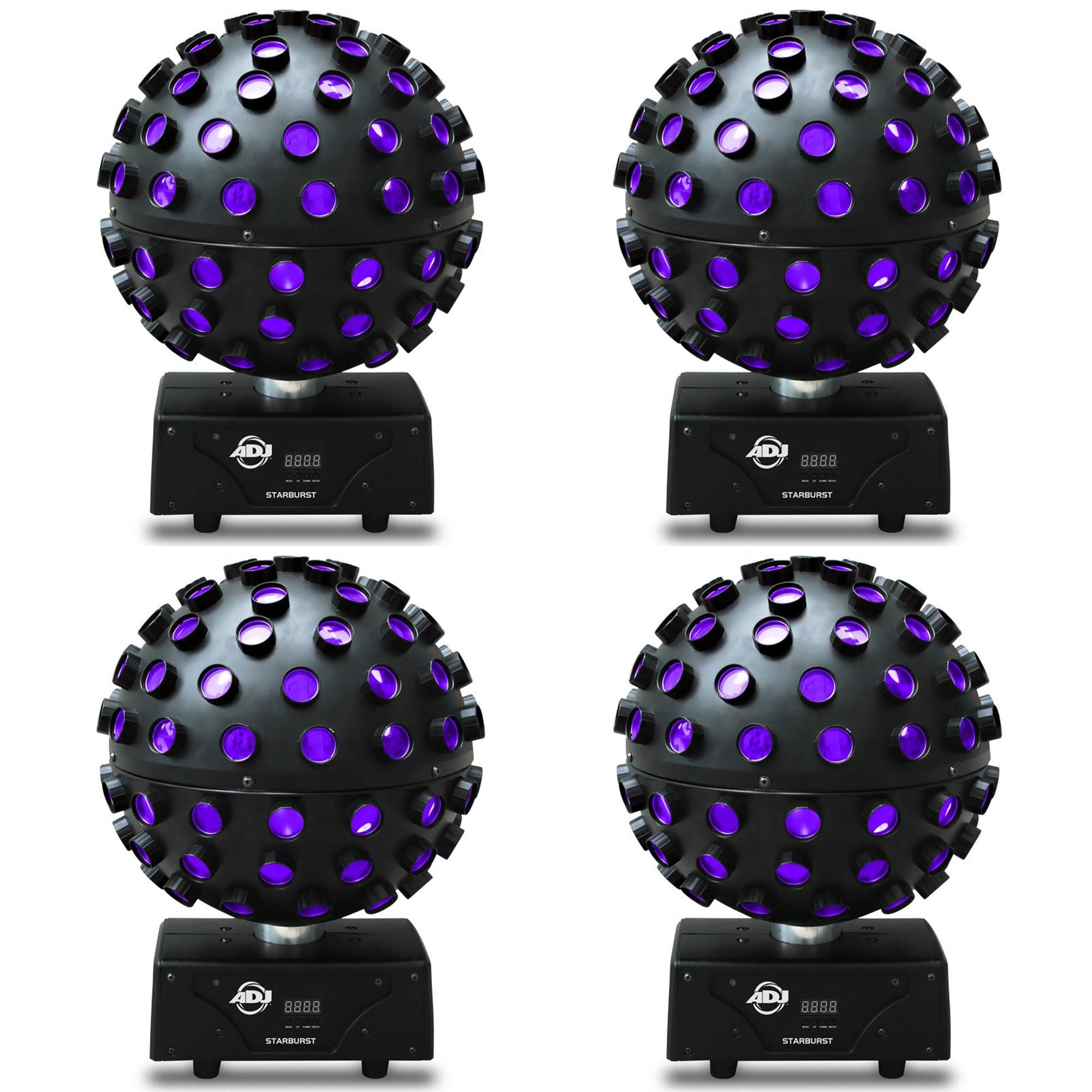 American DJ Starburst Multi-Color HEX LED Sphere DJ Lighting Effect (4 Pack)