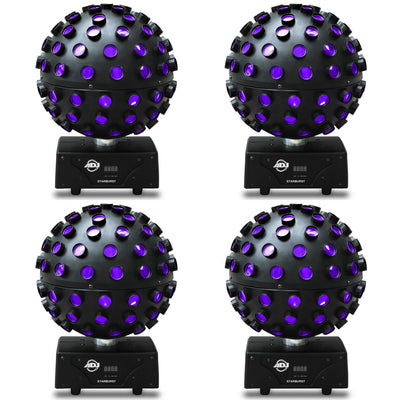 American DJ Starburst Multi-Color HEX LED Sphere DJ Lighting Effect (4 Pack)