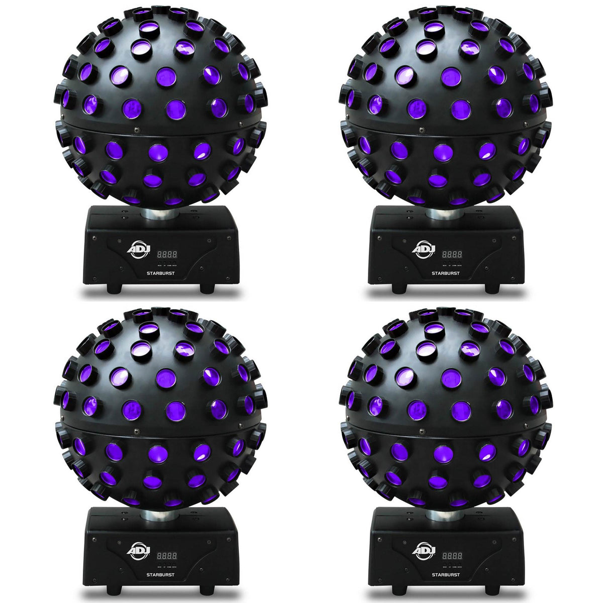 American DJ Starburst Multi-Color HEX LED Sphere DJ Lighting Effect (4 Pack)