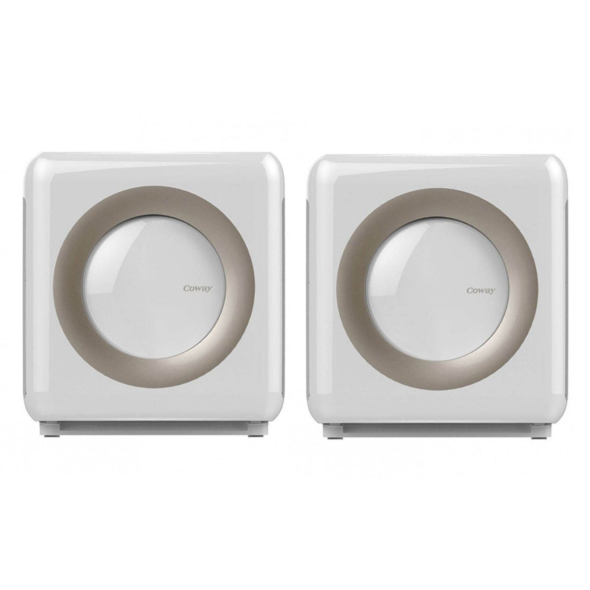 Coway Mighty 4 Stage Filtration Air Purifier w/ HEPA & Eco Mode, White (2 Pack)