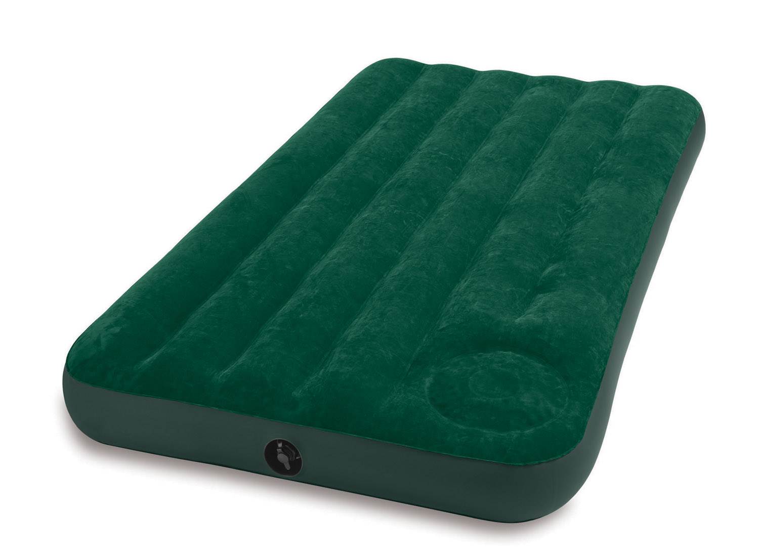 Intex Inflatable Downy Outdoor Camping Air Mattress w/ Foot Pump, Twin (5 Pack)