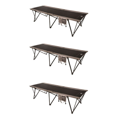 Kamp Rite Kwik Cot Oversize Folding Portable Outdoor Camping Hiking Bed (3 Pack) - VMInnovations