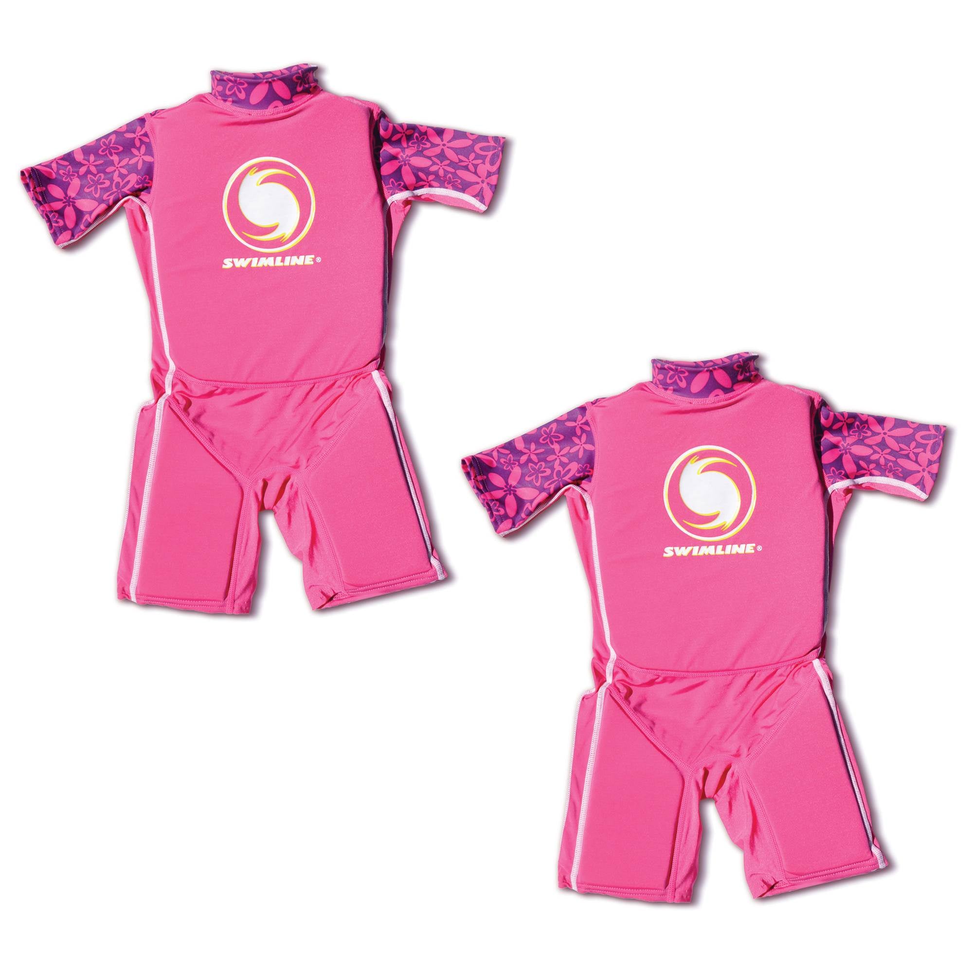 Swimline Pink Lycra Floating Swim Trainer Wet Suit Life Vest, Medium (2 Pack)