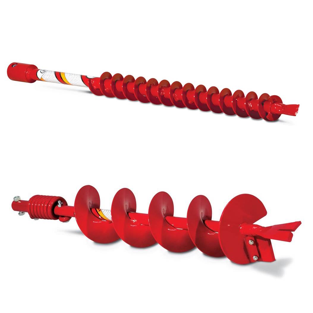 Earthquake Auger Fishtail Point Replacement Post Hole Digger Bit, 6" & 2" Bits