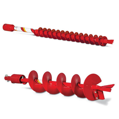 Earthquake Auger Fishtail Point Replacement Post Hole Digger Bit, 6" & 2" Bits