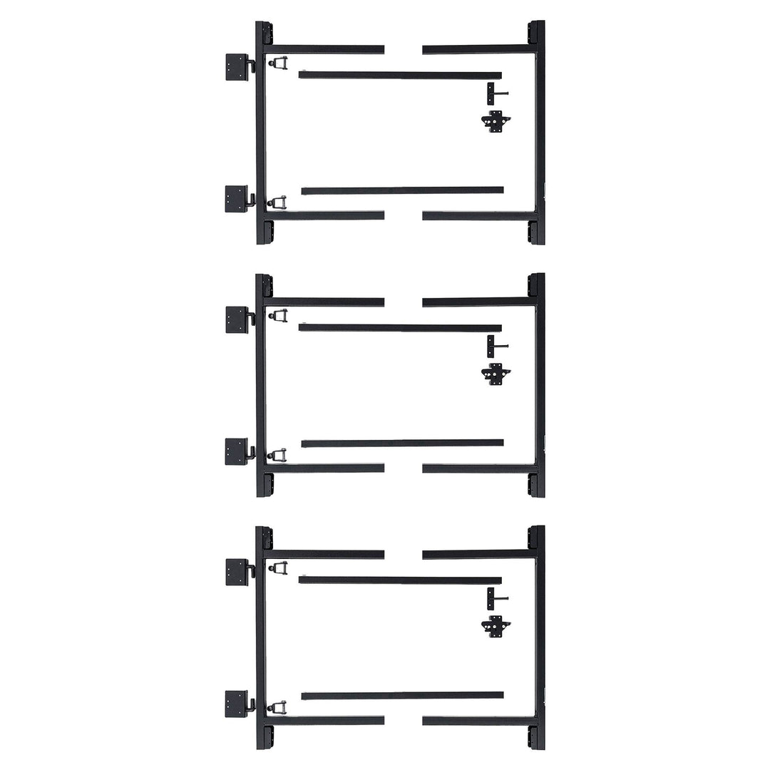 Adjust-A-Gate Steel Frame Gate Kit, 36"-60" Wide Opening Up To 4' High (3 Pack)