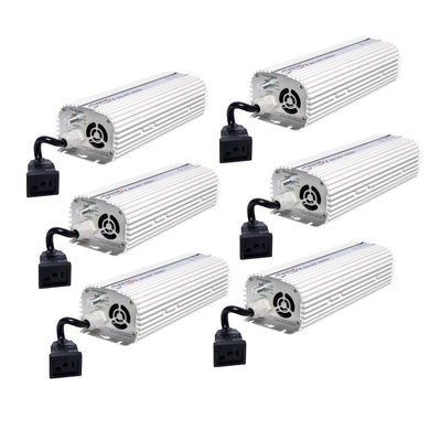 QUANTUM 600W Watt HPS & MH Dimmable Digital Grow Light Lamp Ballast (6 Pack)