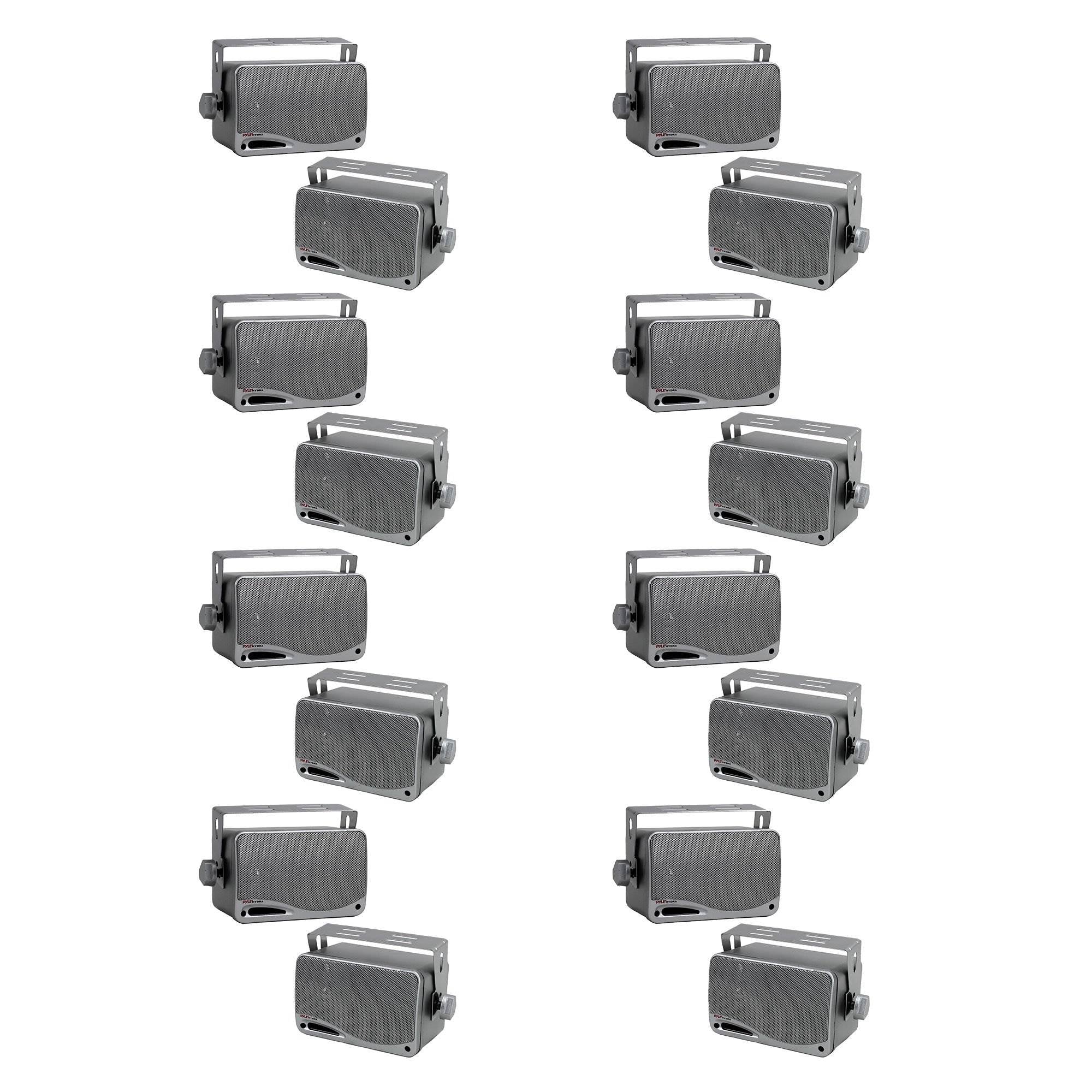 PYLE 3.5" 200W Marine Audio Water Proof Mini-Box Speaker System (16 Speakers)