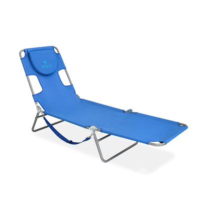 Ostrich Chaise Lounge Folding Portable Poolside Beach Chair (For Parts)
