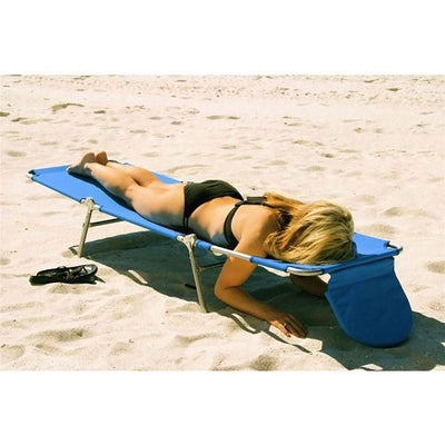 Ostrich Chaise Lounge, Facedown Beach Camping Pool Tanning Chair, Blue(Open Box)