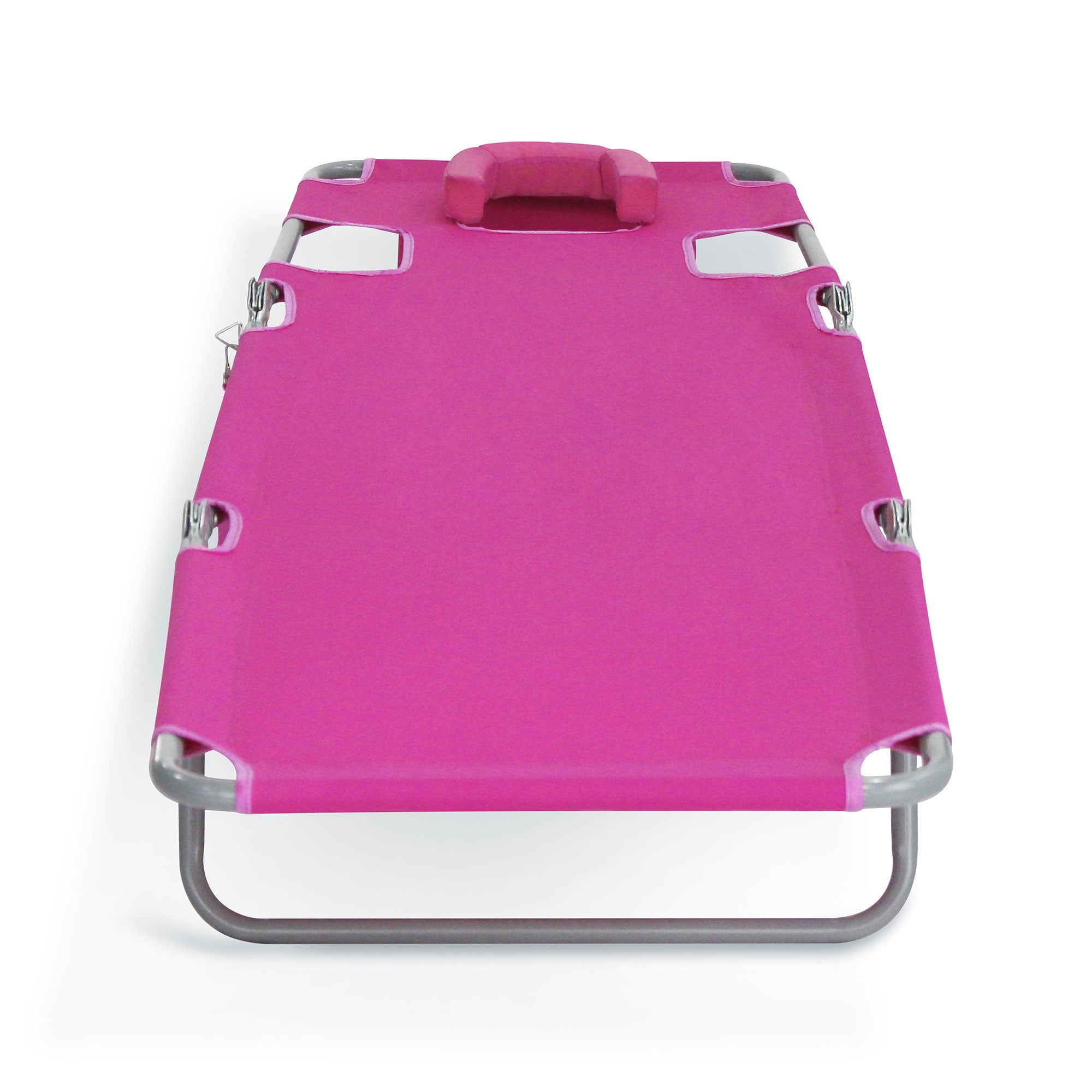 Ostrich Chaise Lounge Folding Sunbathing Poolside Beach Chair, Pink (For Parts) - VMInnovations