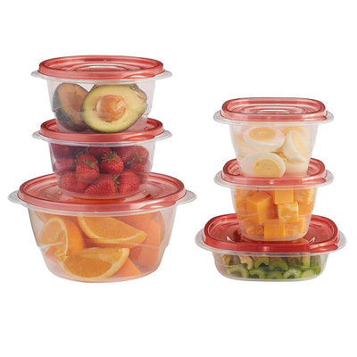 Rubbermaid TakeAlongs Assorted Food Storage Containers, 40 Piece Set (3 Pack)