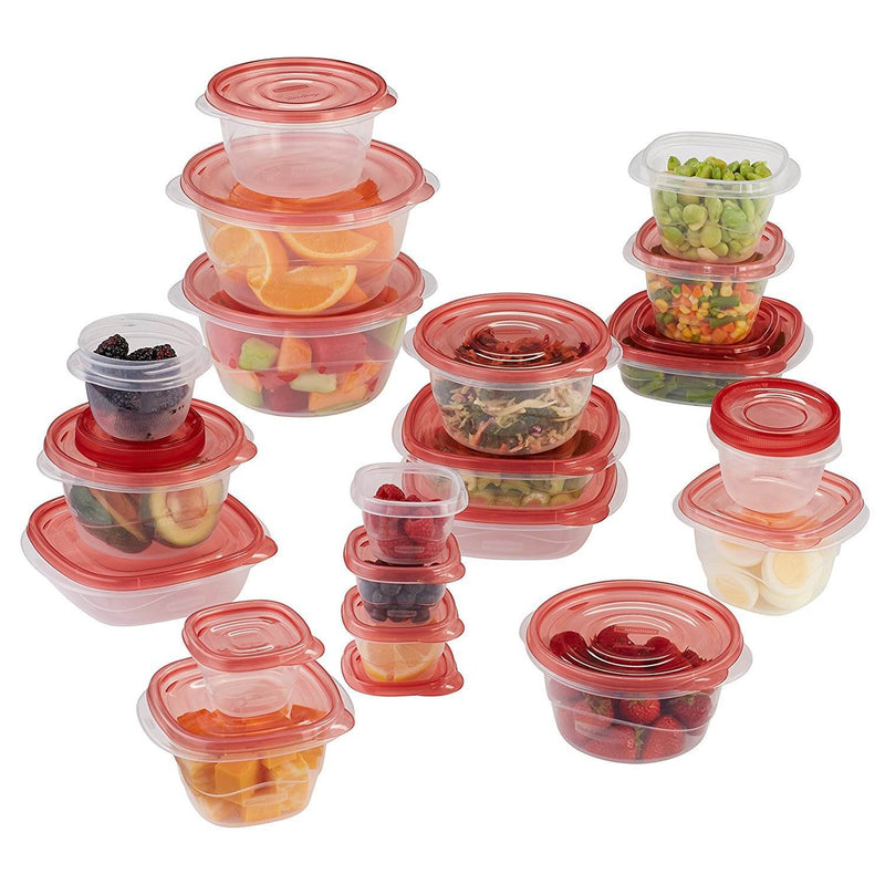 Rubbermaid TakeAlongs Assorted Food Storage Containers, 40 Piece Set (3 Pack)