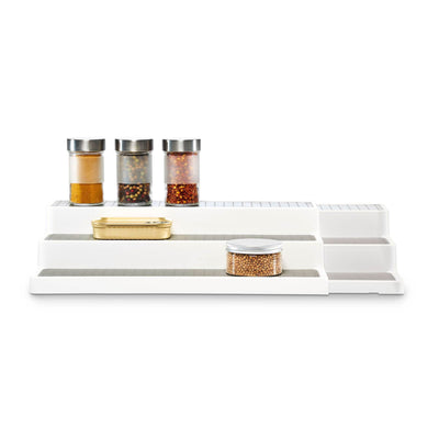 Madesmart Expandable Kitchen Cabinet Pantry Spice Rack Shelf Organizer (2 Pack)