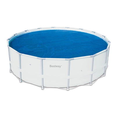 Bestway 14' Round Floating Above Ground Swimming Pool Solar Heat Cover (2 Pack) - VMInnovations