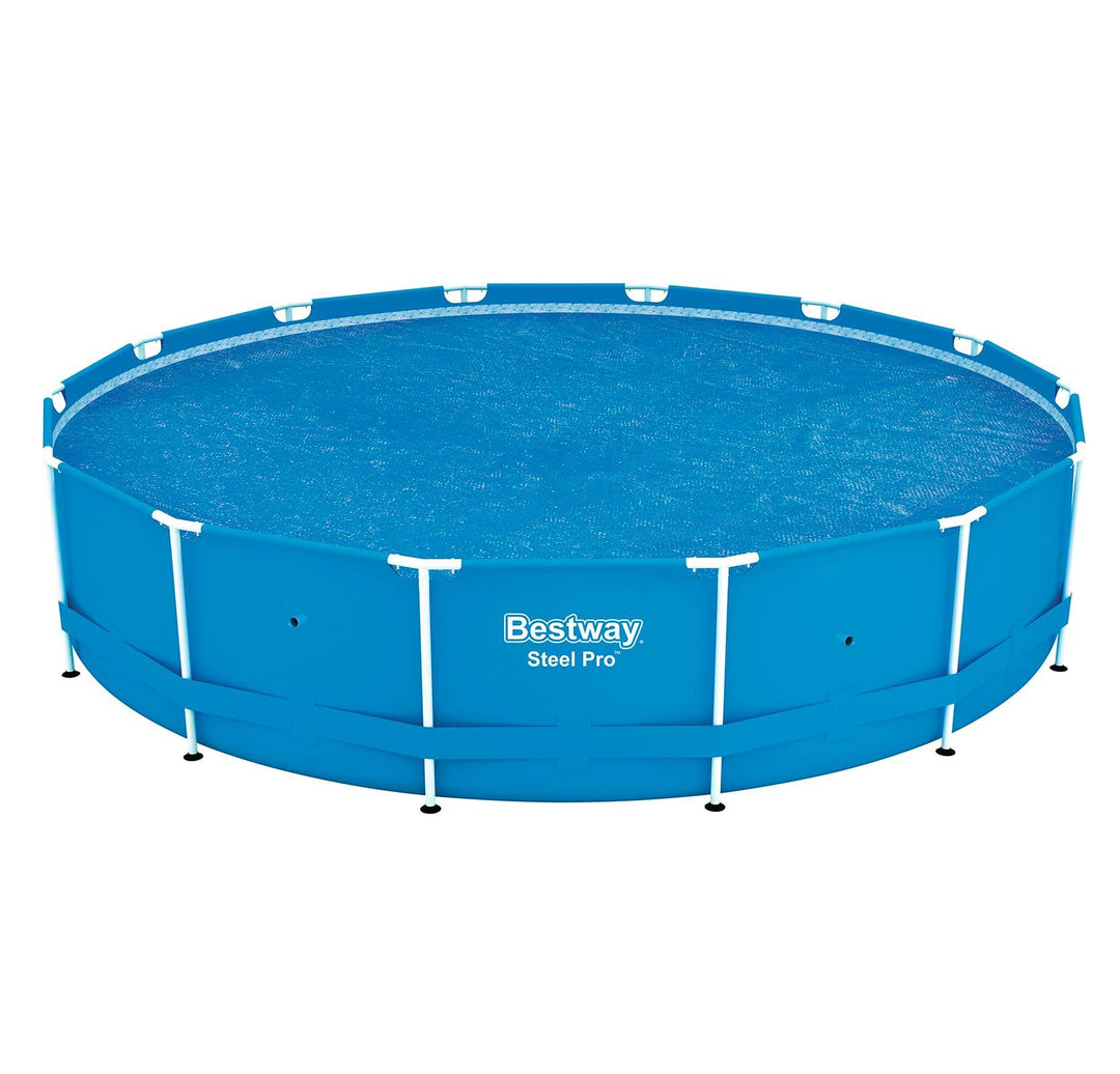 Bestway 14' Round Floating Above Ground Swimming Pool Solar Heat Cover (2 Pack)