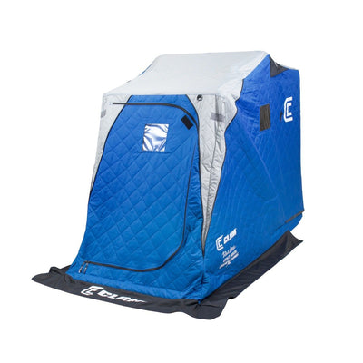 CLAM 12564 Legend XL Thermal Ice Fishing Shelter with Deluxe Swivel Seat, Blue