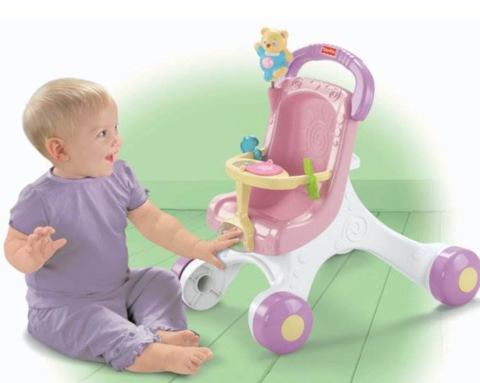 Fisher Price Brilliant Basics Stroll-Along Walker w/ Music | M9523 (2 Pack)