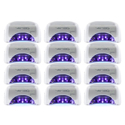 Gelish 18G Professional Salon Gel Nail Polish Dry Cure LED Lamp Light, (12 Pack)