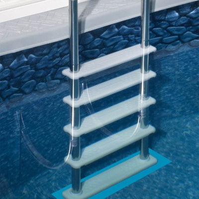 Vinyl Works In Step Above Ground Swimming Pool Ladder & Protective Ladder Mat - VMInnovations
