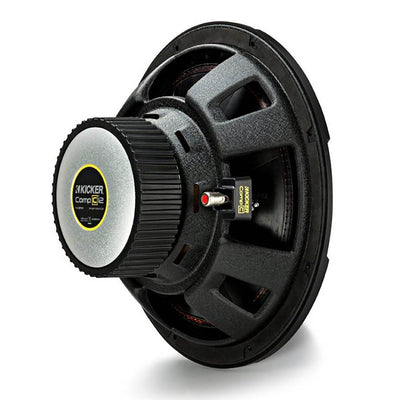 Kicker 12 Inch CompC 1200 Watt 4 Ohm Single Voice Coil SVC Subwoofer (4 Pack)