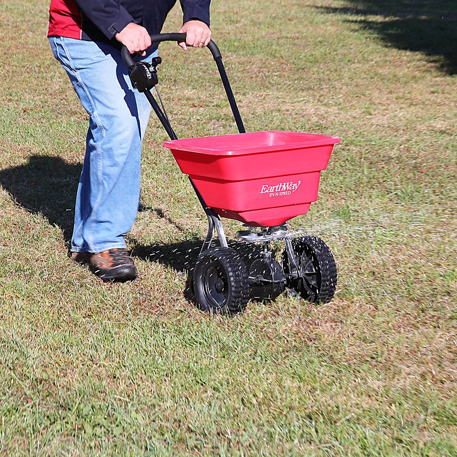 Earthway Plus Deluxe Estate Broadcast Seed and Lawn Fertilizer Spreader (2 Pack)