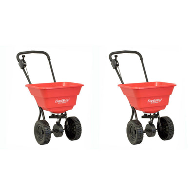 Earthway Plus Deluxe Estate Broadcast Seed and Lawn Fertilizer Spreader (2 Pack)