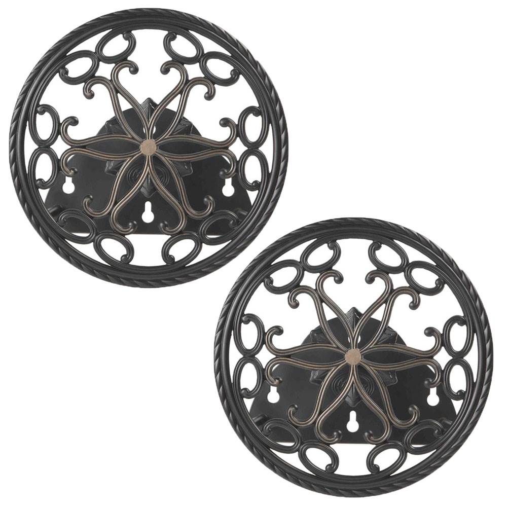 Liberty Garden Aluminum Decorative Wall Mount Butler Garden Hose Reel (2 Pack) - VMInnovations
