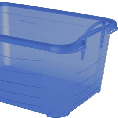 Life Story Blue Closet Organization & Storage Box Container, 55 Quart (4 Pack)