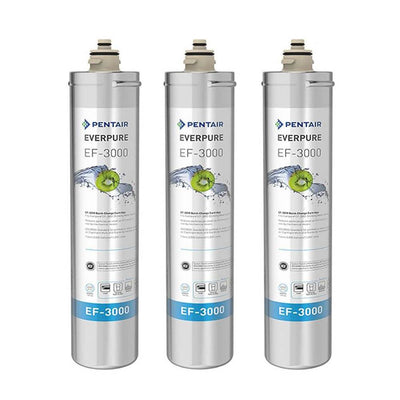 Everpure EF-3000 EV985750 Under Sink Water Filter Replacement Cartridge (3 Pack)