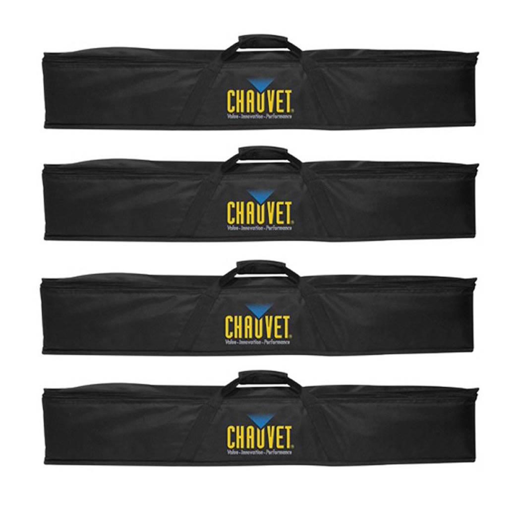 Chauvet DJ Gear Soft Case Bag for Colorstrip Colortube Wash Bar Lights (4 Pack)