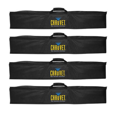 Chauvet DJ Gear Soft Case Bag for Colorstrip Colortube Wash Bar Lights (4 Pack)
