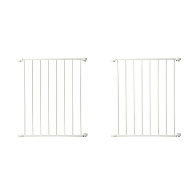 KidCo 24" Child Toddler Safety Gate Extension for Configure Gate, White (2 Pack)