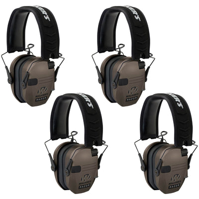 Walkers Razor Hearing Shooter Folding Earmuffs (4 Pack) (Certified Refurbished)