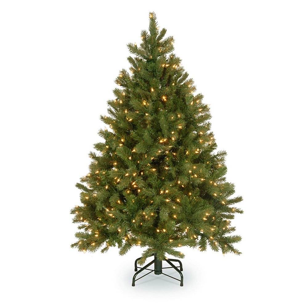 National Tree 4.5' Artificial Downswept Douglas Fir LED Lights Tree (Open Box)