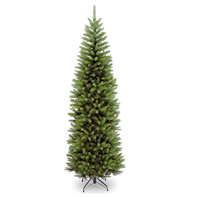 National Tree Company 7.5ft Kingswood Pencil Christmas Tree w/ Stand (Used)
