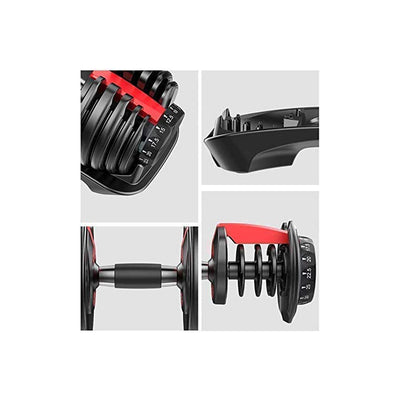 HolaHatha 5 to 52.5 Pound Adjustable Dumbbell Home Gym, Single (For Parts)