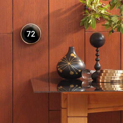 Nest Learning Smart Thermostat 3rd Generation Home/Office Wifi, Copper (2 Pack)