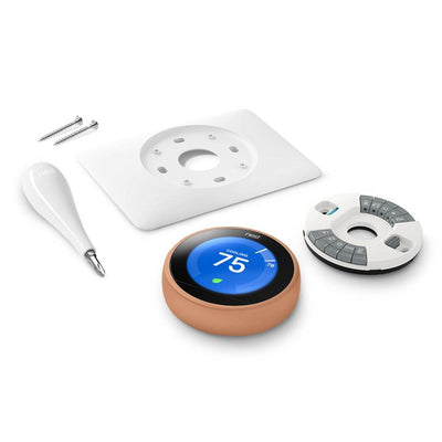 Nest Learning Smart Thermostat 3rd Generation Home/Office Wifi, Copper (2 Pack)